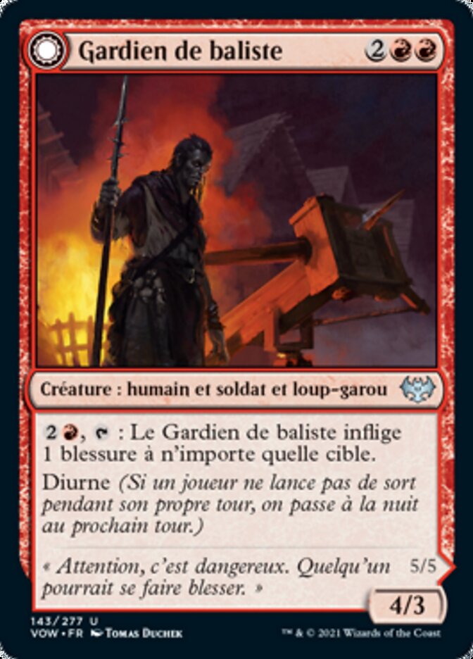 Gardien de baliste