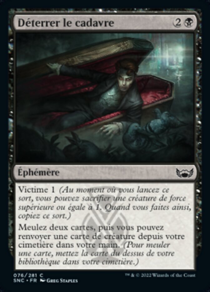 Déterrer le cadavre