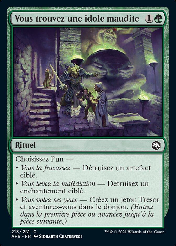 Vous trouvez une idole maudite