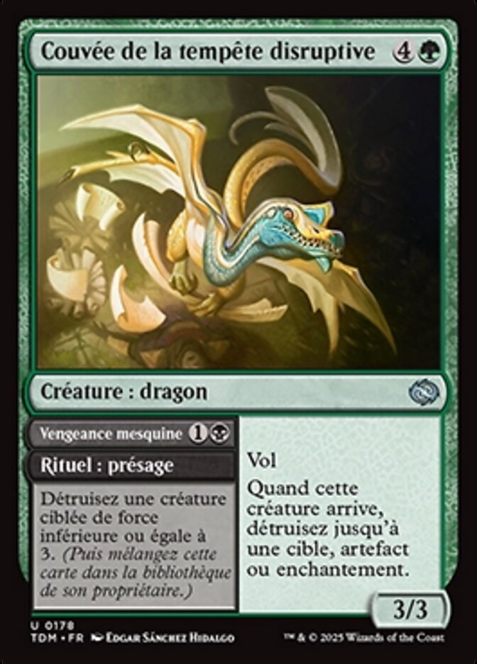 Couvée de la tempête disruptive