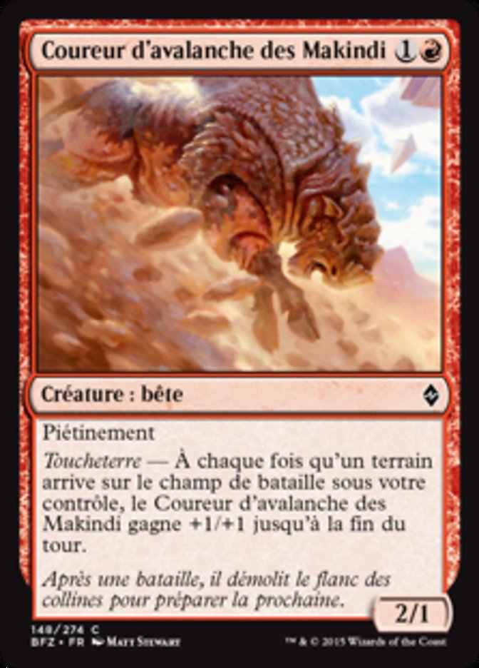 Coureur d'avalanche des Makindi
