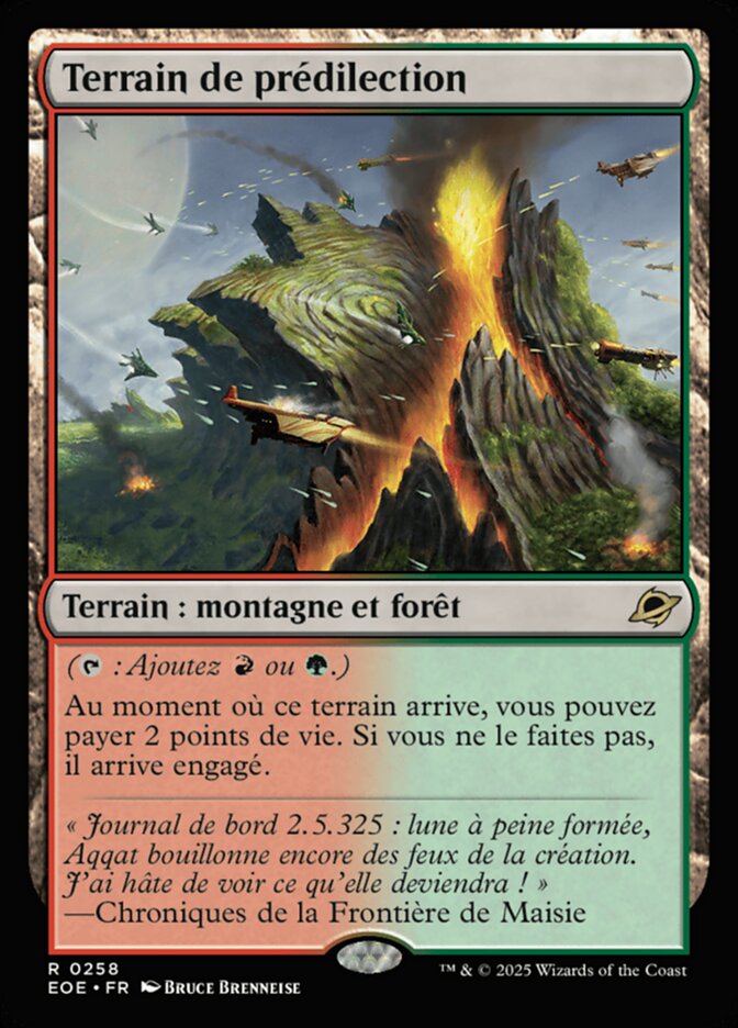 Terrain de prédilection