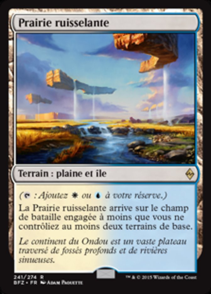 Prairie ruisselante