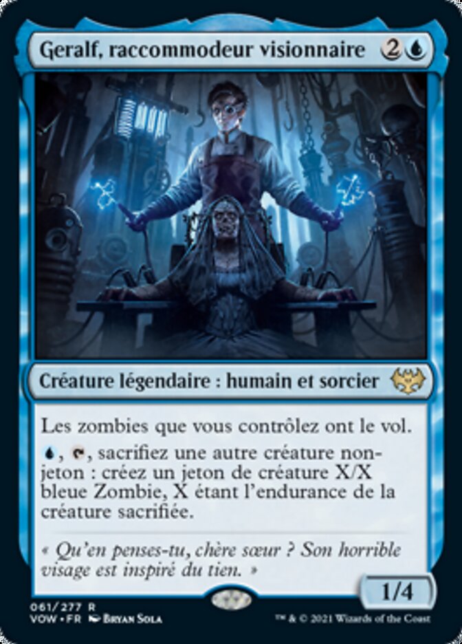 Geralf, raccommodeur visionnaire