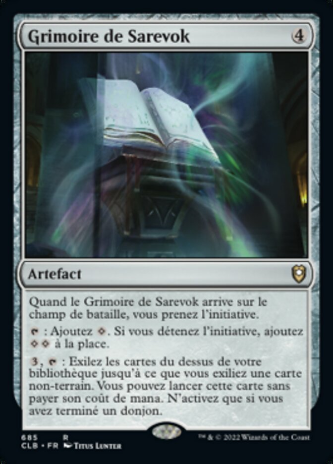 Grimoire de Sarevok