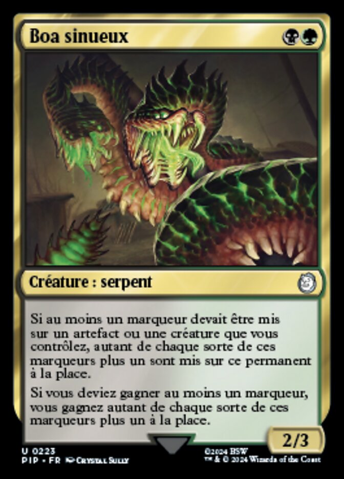 Boa sinueux