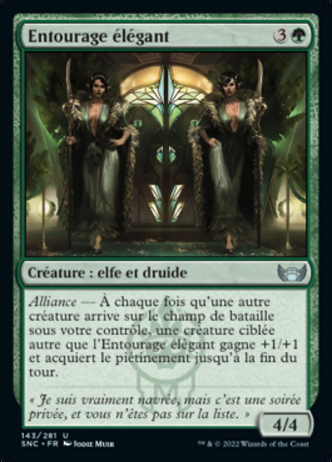 Entourage élégant