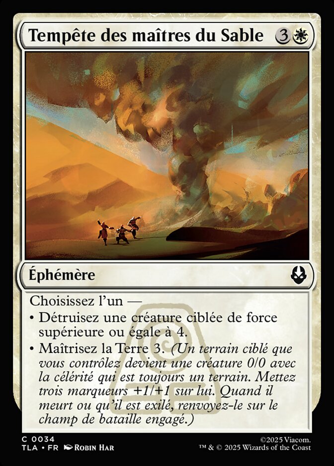 Tempête des maîtres du Sable