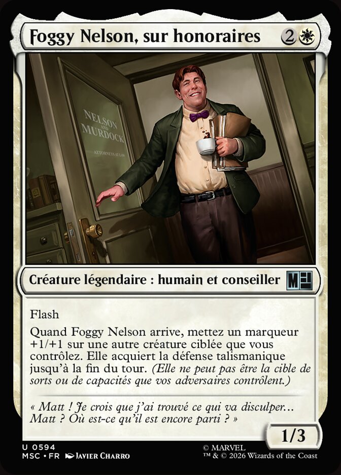 Foggy Nelson, sur honoraires