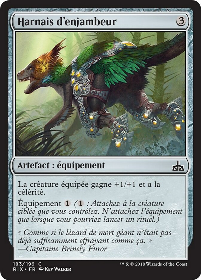 Harnais d'enjambeur