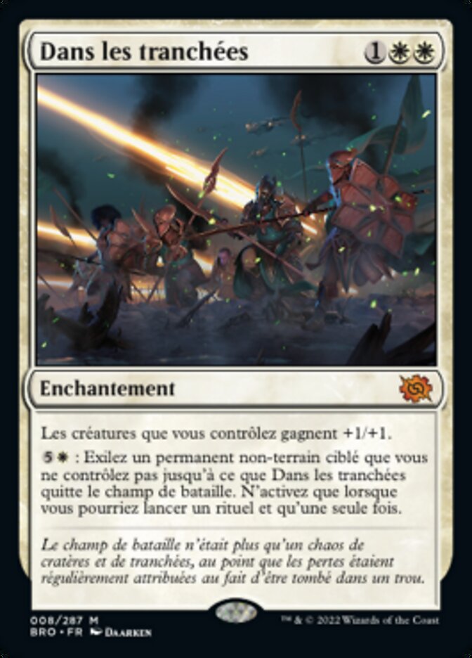 Dans les tranchées