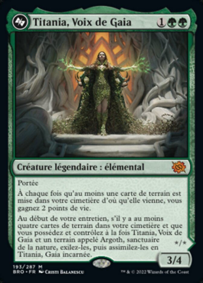 Titania, Voix de Gaia