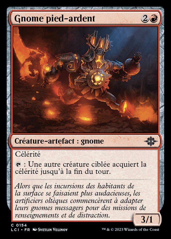 Gnome pied-ardent