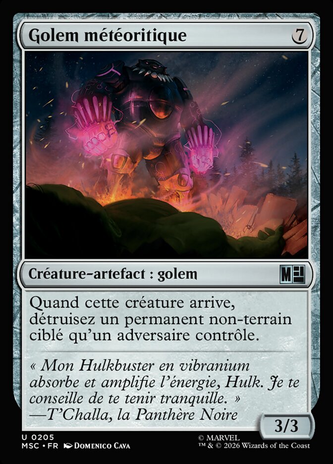 Golem météoritique