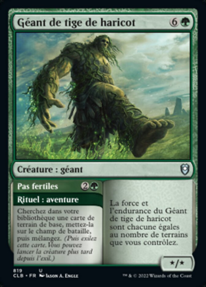 Géant de tige de haricot