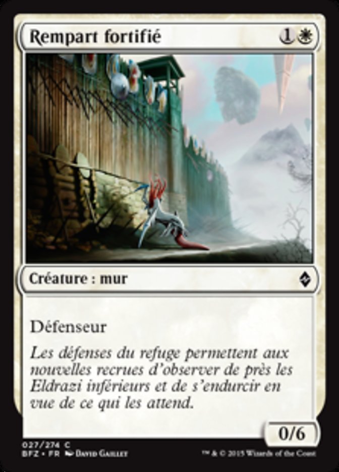 Rempart fortifié