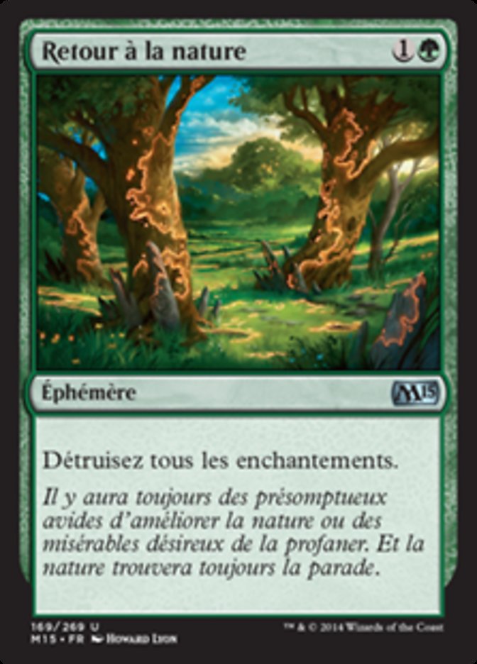Retour à la nature