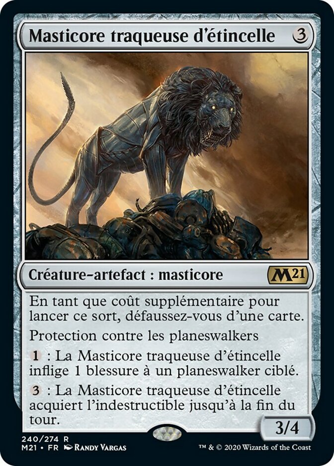 Masticore traqueuse d'étincelle