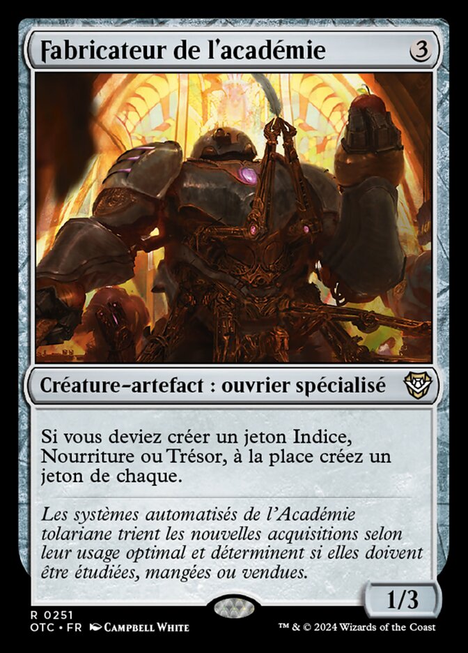 Fabricateur de l'académie