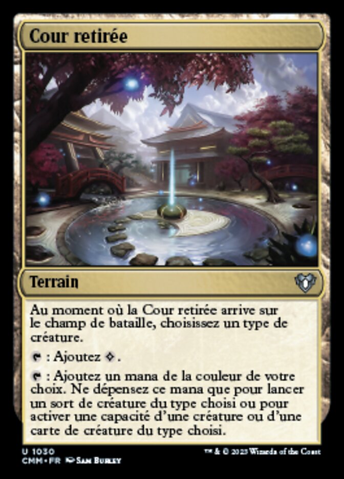 Cour retirée