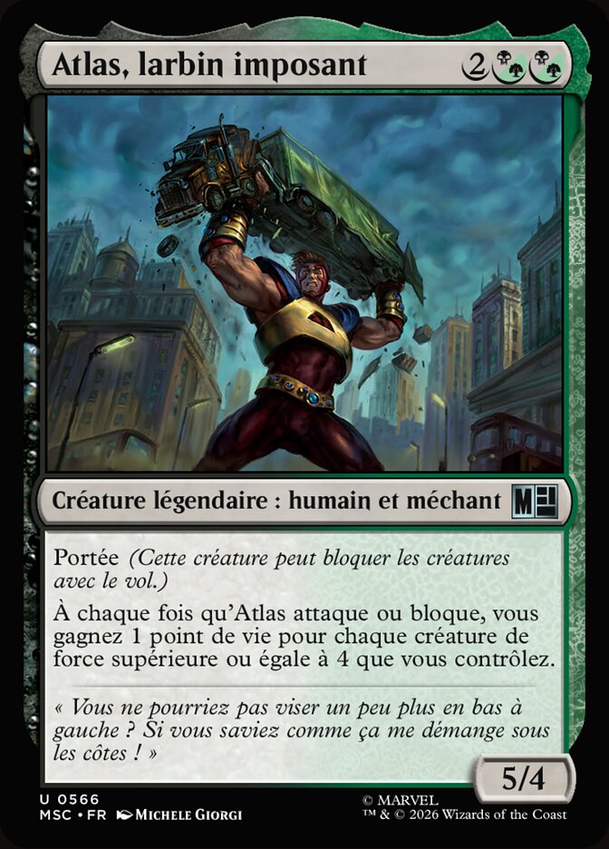 Atlas, larbin imposant