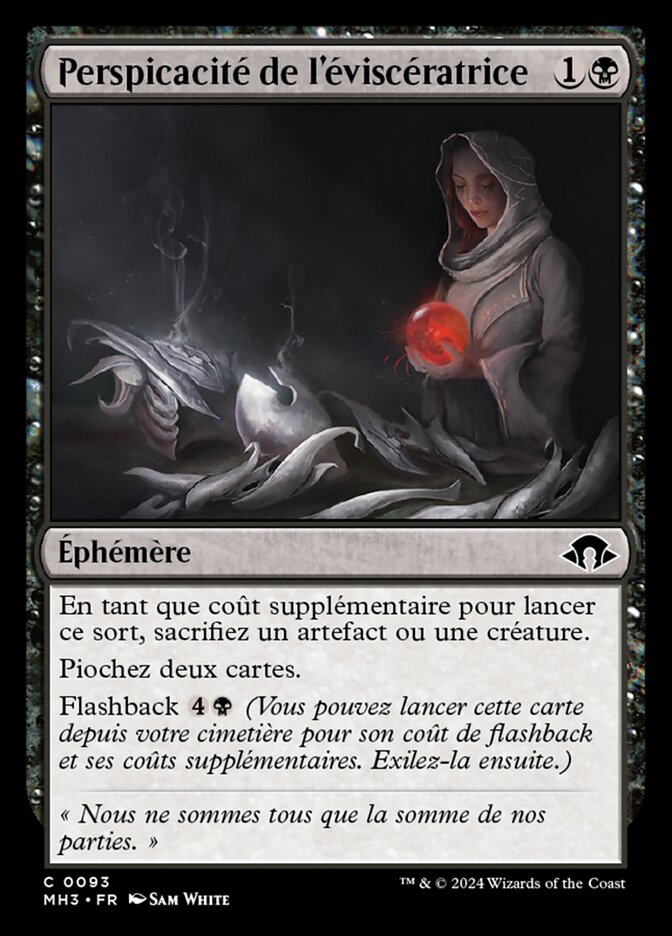 Perspicacité de l'éviscératrice