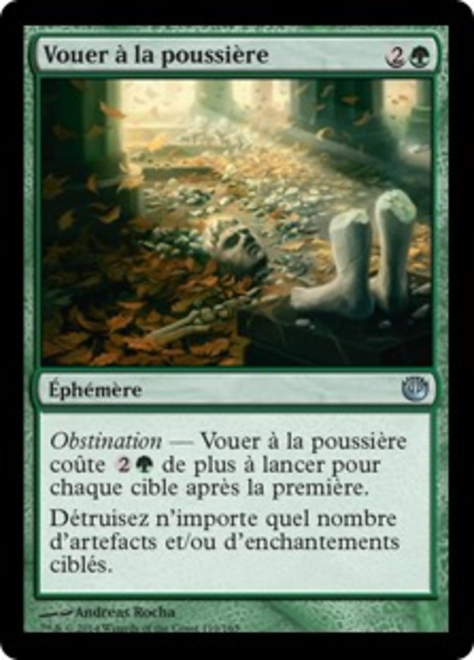 Vouer à la poussière