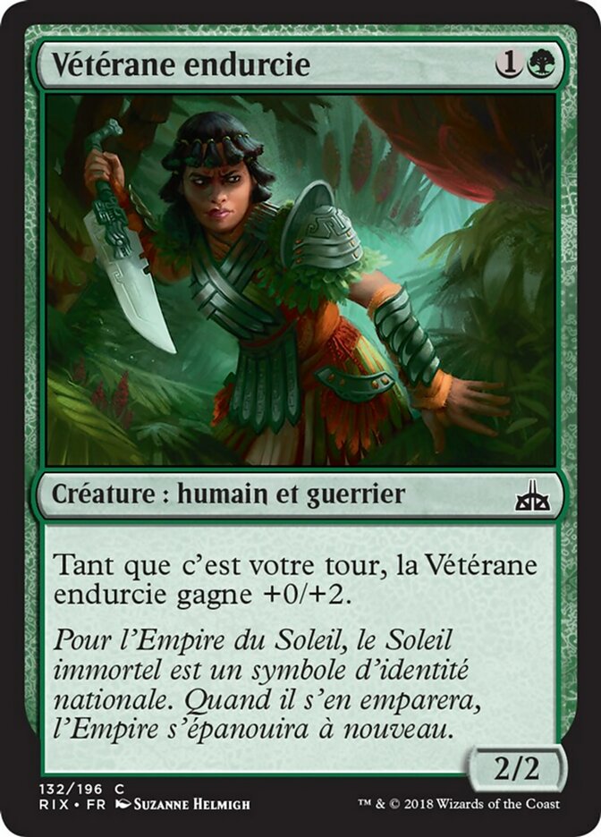 Vétérane endurcie