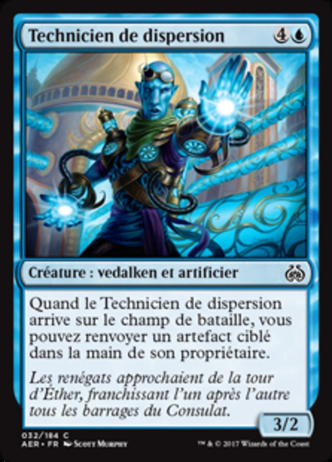 Technicien de dispersion