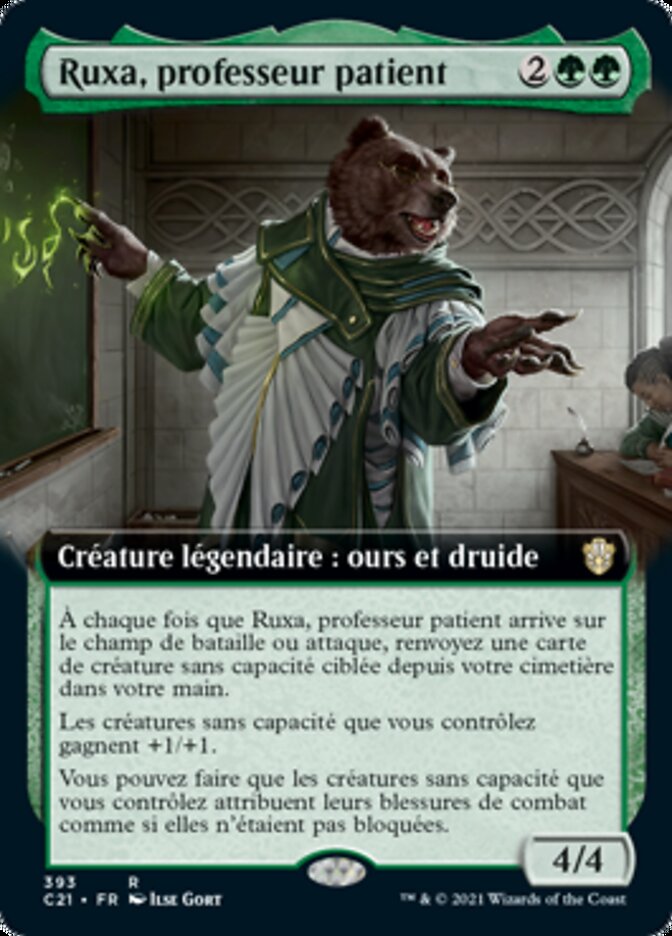 Ruxa, professeur patient