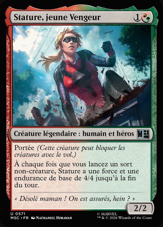 Stature, jeune Vengeur