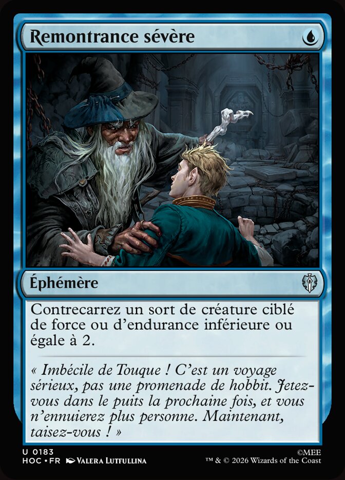 Remontrance sévère