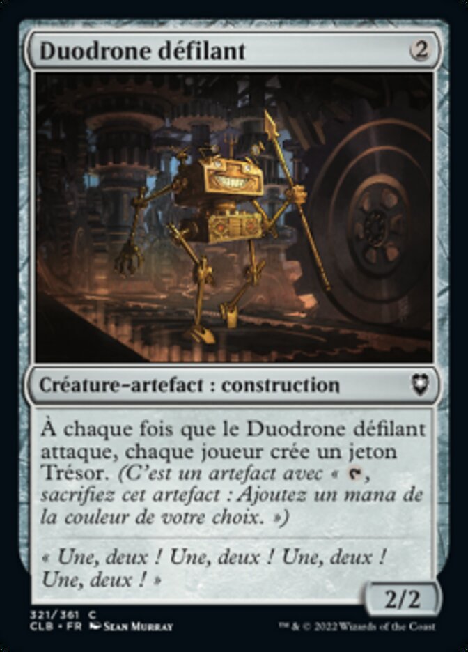 Duodrone défilant