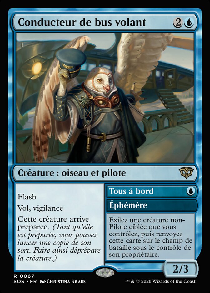 Conducteur de bus volant