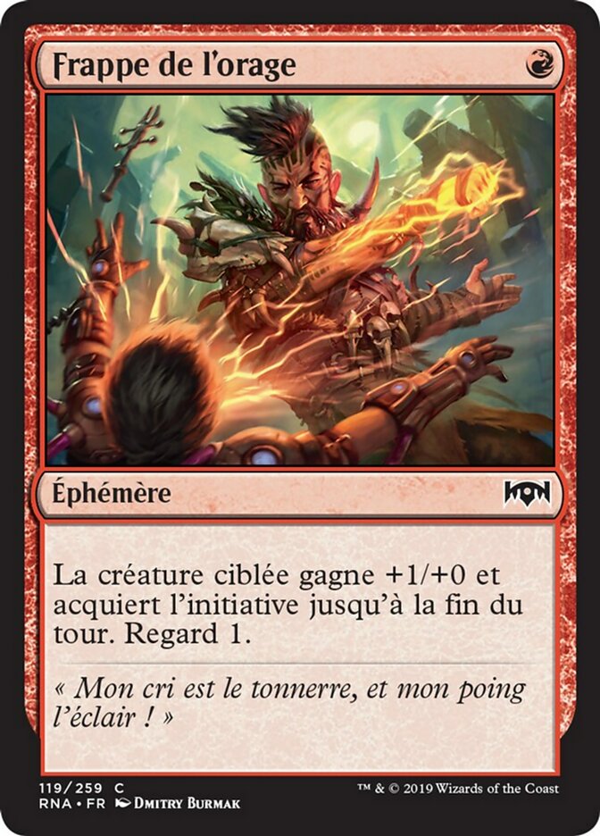 Frappe de l'orage