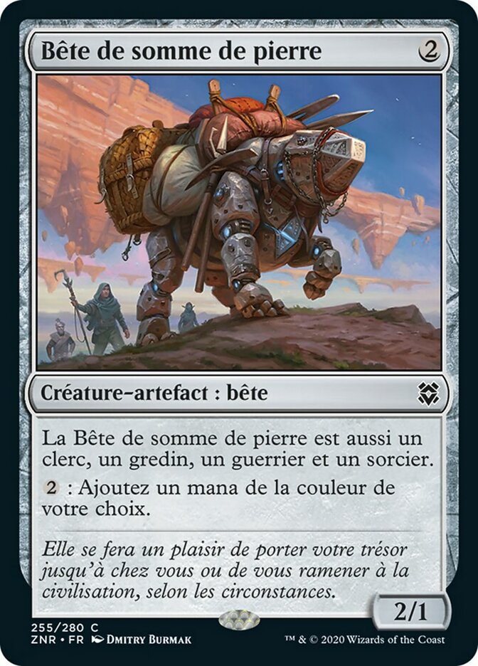 Bête de somme de pierre