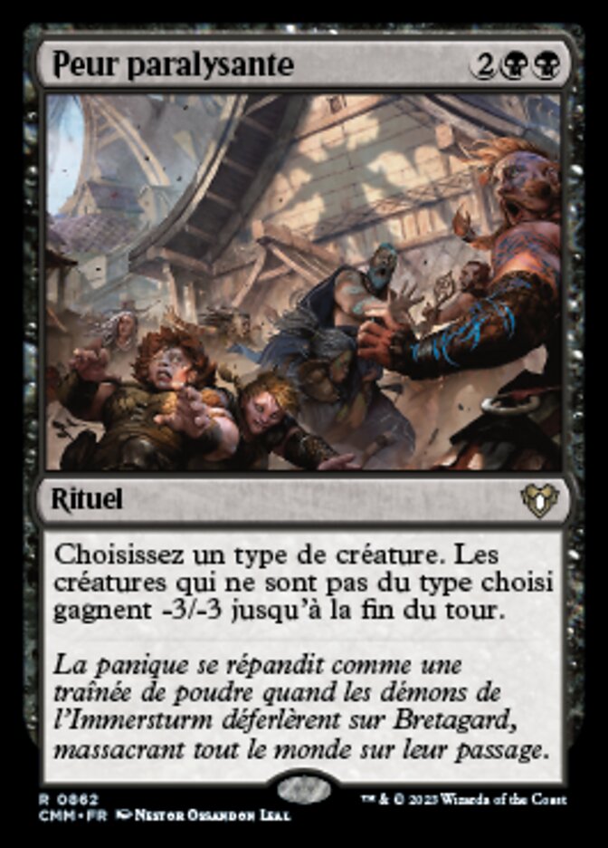 Peur paralysante