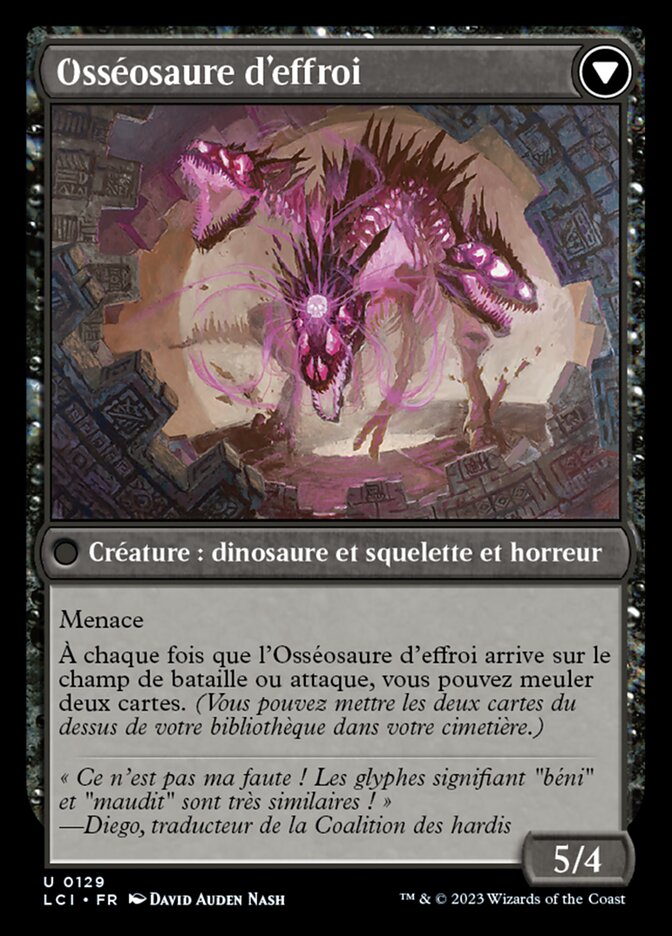 Visage d'effroi