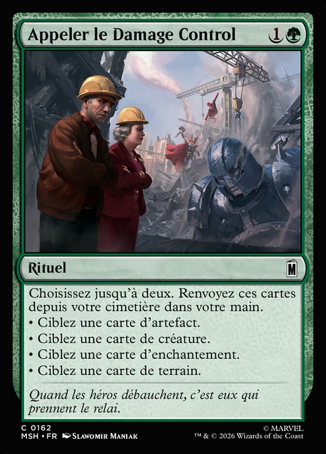Appeler le Damage Control
