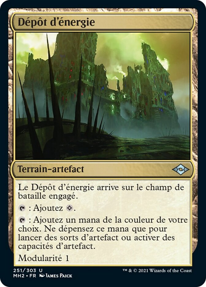 Dépôt d'énergie