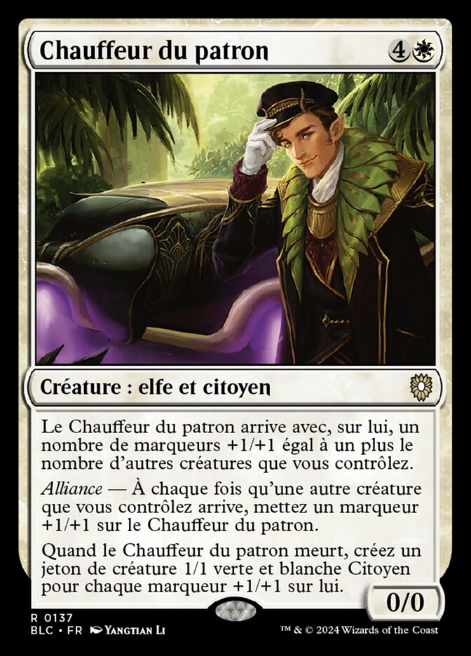 Chauffeur du patron