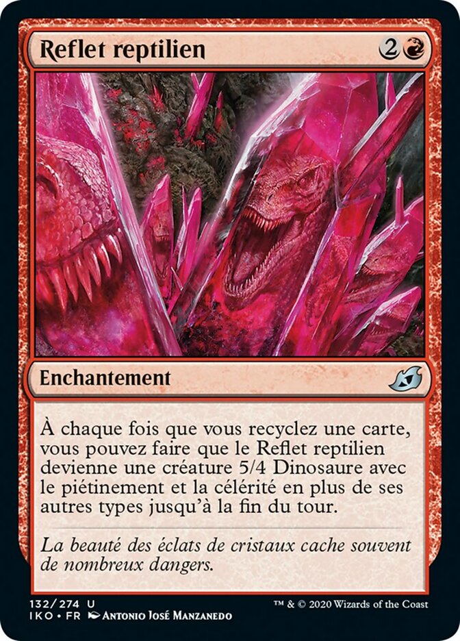 Reflet reptilien