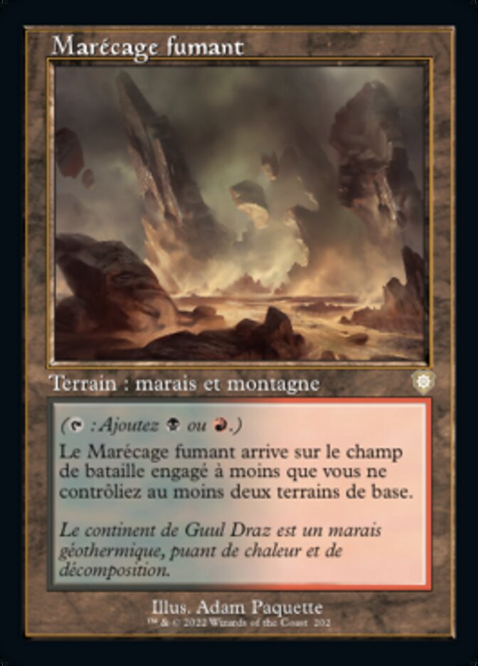 Marécage fumant