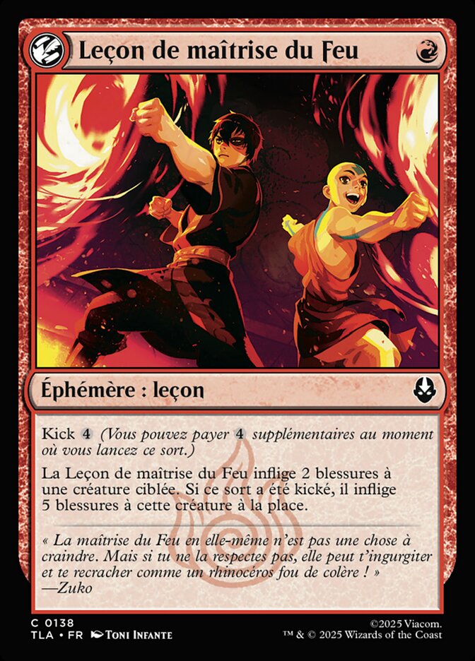 Leçon de maîtrise du Feu