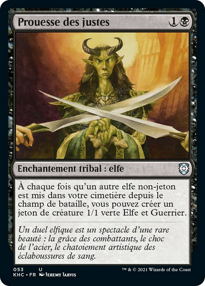 Prouesse des justes