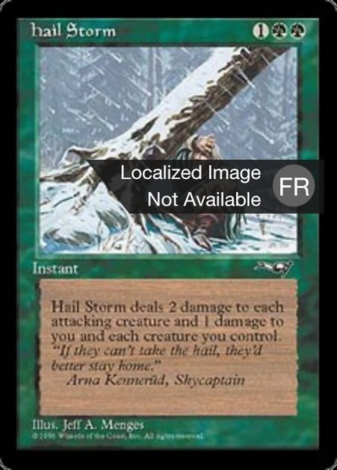 Orage de grêle