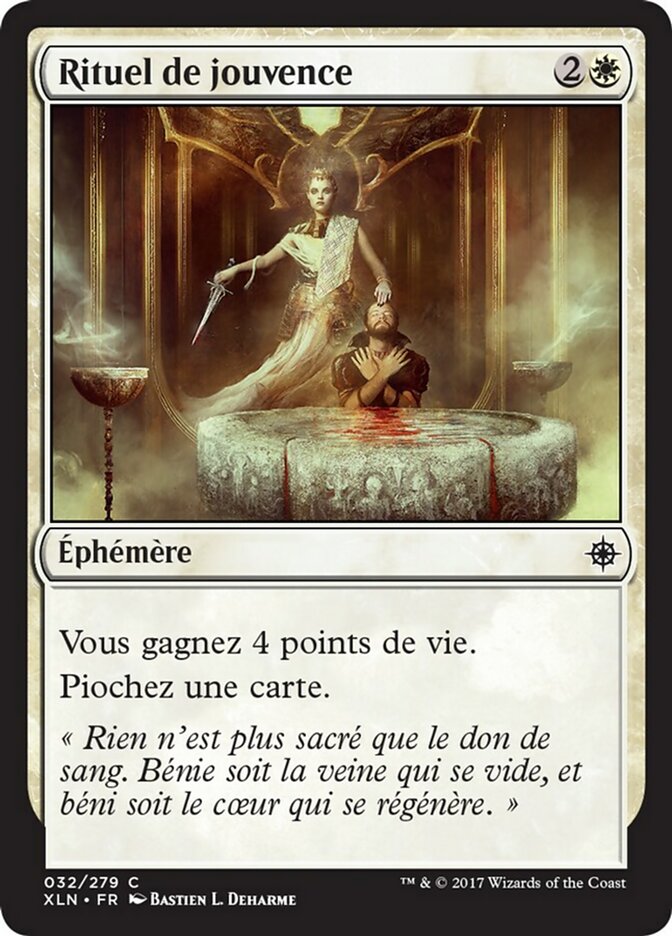 Rituel de jouvence
