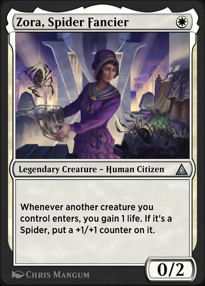 Zora, Spider Fancier
