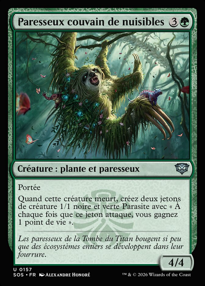 Paresseux couvain de nuisibles