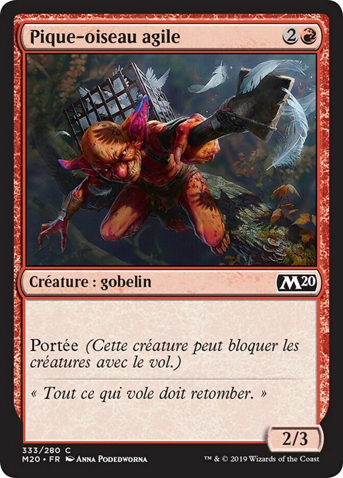 Pique-oiseau agile